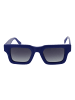 Funky Buddha Frauen Sonnenbrille Rechtwinklig Blau