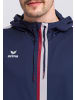 erima Squad Trainingsjacke mit Kapuze in new navy/bordeaux/silver grey