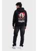 OLDSKULL Hoodie Tokyo Skyline Manga Graphic in Black
