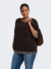 ONLY Carmakoma Strickpullover in Chocolate Torte 1