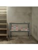 relaxdays Werkbank in Anthrazit - (B)120 x (H)90 x (T)60 cm