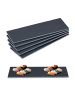 relaxdays 6 x Schieferplatte in Anthrazit - (B)30 x (T)10 cm