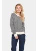 SAINT TROPEZ Strickpullover HerelSZ Lockere Passform in Black