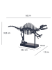 KADIMA DESIGN Dekofigur T-Rex Aluminium Dino Statue 62 cm mit Sockel,