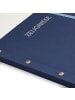 Zeugnismappe Metallium mit Buchschrauben Blue in Blau