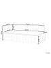 Beliani Einzelbett LISIEUX in Beige - (W) 104 x (H) 78 x (L) 214 cm
