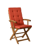 Beliani 2er-Set Esszimmerstuhl MAUI PREMIUM in Braun/Rot