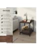 tectake Beistelltisch Derby 45,5 x 45,5 x 55,5 cm, Industrial Holz dunkel, rustikal