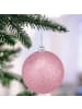 relaxdays 110-tlg. Weihnachtskugeln Set in Rosa