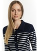 DreiMaster Maritim Damen Strickjacke in Marine Wollweiss