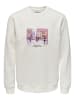 Only&Sons Sweatshirt mit Print Rundhals langarmig lässig in Weiß