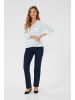 Kaffe Bluse langarm KAedita Regular fit in Soft Chambray / Chalk Graphic