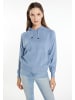 usha BLUE LABEL Strick Hoodie in Denimblau