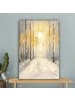 MuchoWow Leinwand Bilder Grau