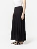 KOROSHI Schlichter langer Frauenrock in Schwarz