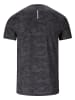 Endurance Sport-Shirt Genen in P3879 Black Camouflage