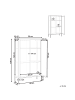 Beliani Vitrine NASH in Braun - (W) 90 x (H) 150 x (L) 35 cm