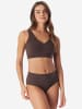 Schiesser Slip Invisible Soft in deep brown