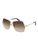 Max Mara Damen Sonnenbrillen Schmetterling Gold