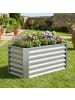 VCM  Metall Hochbeet Gartenbeet 180x90 Galdo L in Silber