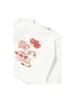 Mayoral Shirt langarm Blume Katze in Natur