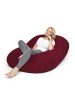 Lumaland Flexi Comfort Sitzsack - Premium Bean Bag Sitzkissen 155x100cm Rot