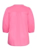 KAFFE curve Kurzarm-Bluse KCkarlia Regular fit in Pink Power