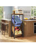 SONGMICS Flaschenregal Barnet in Braun-Schwarz - (B)47.4 x (H)117.3 x (T)40 cm