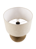Beliani Tischleuchten SOBRAMATI in Messing/Beige - (W) 39 x (H) 52 x (L) 39 cm