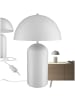 tectake Retro-Tischlampe Altea 25 x 37 cm, weiß