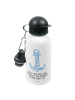 Mr. & Mrs. Panda Kindertrinkflasche Anker Blau mit Spruch in Weiß