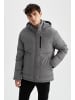 DeFacto Winterjacke SLIM FIT in Dunkel- Grau Melange