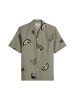 Marc O'Polo DENIM Crayfish Capsule Kurzarmhemd aus Leinen, Normal Fit in Light Green