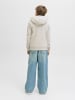 JACK & JONES Junior Kapuzensweatshirt JJELOGO SWEAT HOOD JNR in white melange