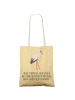 Mr. & Mrs. Panda Tasche Storch mit Spruch in Gelb Pastell