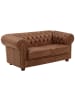 58 aufm Kessel SOFA 2-Sitzer Kath Echtleder (Antikoptik) cognac