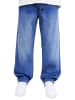 DADA Loose Jeans mit Logodruck Minimal Baggy Pants in Blau-2