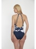 SUNFLAIR Badeanzug in blau/weiß
