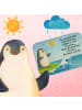 Mr. & Mrs. Panda Badteppich Pinguin Surfer Design mit Spruch in Weiß