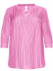 sheego Tunika in magenta-weiß-gestreift