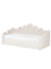 Beliani Bettgestell POLIGNAC in Beige - (W) 101 x (H) 102 x (L) 215 cm