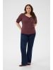 KAFFE curve T-Shirt kurzarm KCsissy Tight fit in Fudge
