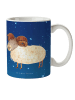 Mr. & Mrs. Panda Kaffeebecher Sternzeichen Widder ohne Spruch in Sternenhimmel Blau
