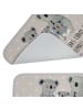 Mr. & Mrs. Panda Badematte Koala Familie mit Spruch in Grau Pastell