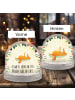 Mr. & Mrs. Panda Schneekugel Weihnachten Fuchs Sterne mit Spruch in Naturpapier