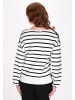 DreiMaster Klassik Women Pullover in black white stripe