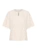 SAINT TROPEZ Kurzarm-Bluse ZojaSZ Lockere Passform in Sea Salt