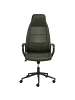 Beliani Bürostuhl REBEL in Grün/Schwarz - (W) 67 x (H) 120 x (L) 67 cm