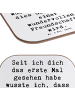 Mr. & Mrs. Panda Untersetzer für Gläser Spruch Neue Freunde find... in Weiß