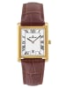 Dugena Unisex-Uhr Quadra Classica Braun/Goldfarben